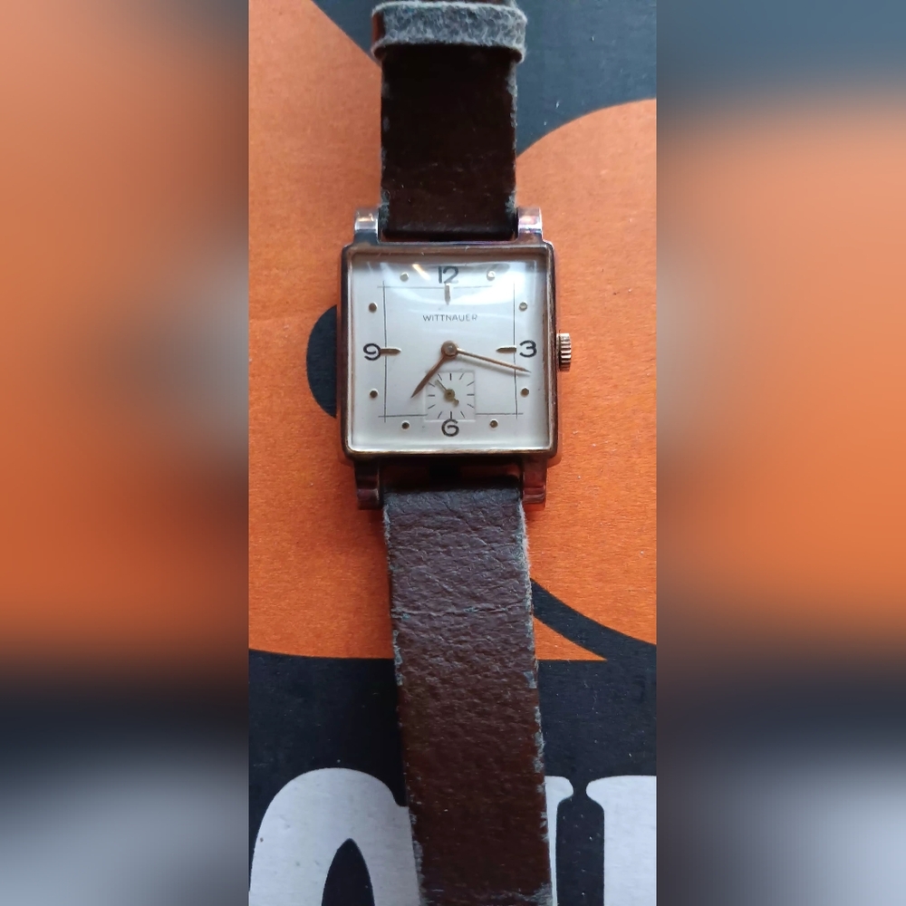 Wittenauer 9WMP Manual Winding WW2 Era Watch Runs Great